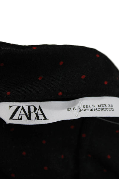 Zara Women Black Halter Neck Sleeveless Playsuit Mini Size S