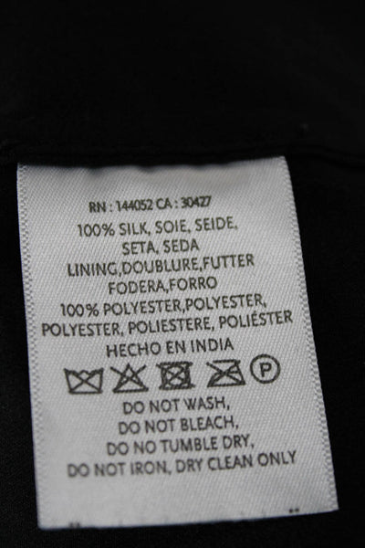 Essentiel Antwerp Womens Peasant Mini Silk Floral Skirt Black Size 34
