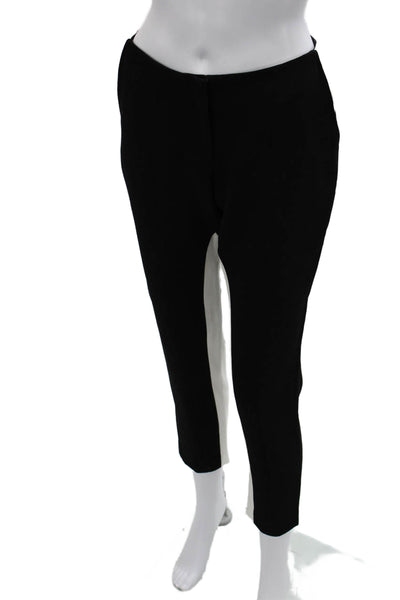 Sachin & Babi Women Cropped Ankle Pants Black Hook & Eye Polyester Size 0