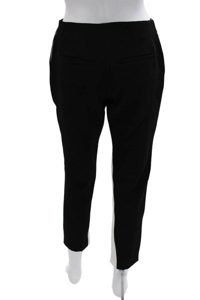 Sachin & Babi Women Cropped Ankle Pants Black Hook & Eye Polyester Size 0