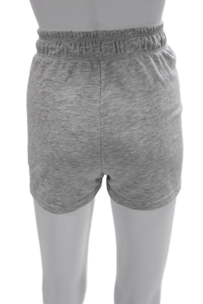 Halston Unisex Gray Sweat Shorts Drawstring Poly Cotton Size M