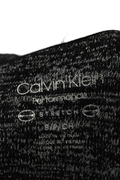 Calvin Klein Unisex Pullover Sweater Dark Gray Mock Neck Long Sleeve Size S