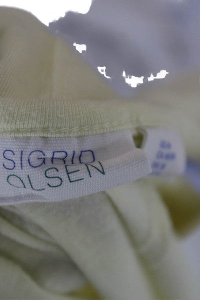 Sigrid Olsen Women Yellow Basic Tank Sleeveless Modal Cotton Size M