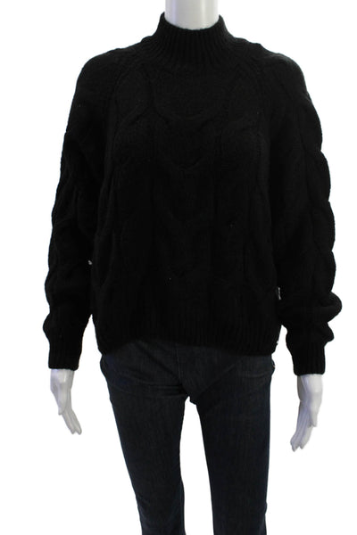 Super Dry Unisex Black High Neck Pullover Sweater Classic Size 4