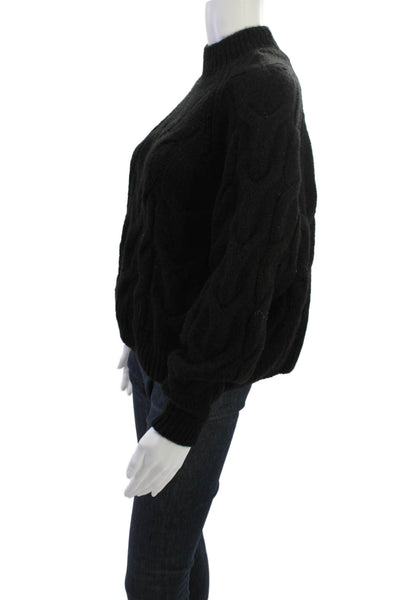 Super Dry Unisex Black High Neck Pullover Sweater Classic Size 4