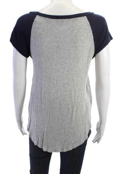 Splendid Women Basic White T-Shirt 100% Cotton Round Neck Sleeveless Size M