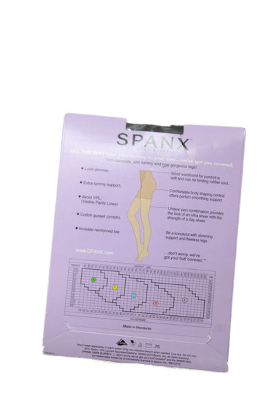 Spanx by Sara Blakely Womens Tummy To Toes Panty Hose Black Size C