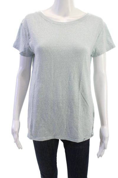 Joes Women Basic Gray T Shirt Short Sleeve Round Neck Poly Cotton Rayon Size L