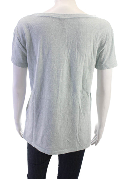 Joes Women Basic Gray T Shirt Short Sleeve Round Neck Poly Cotton Rayon Size L