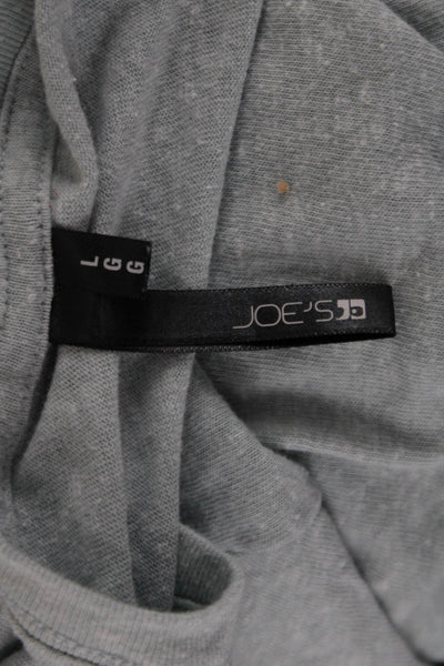Joes Women Basic Gray T Shirt Short Sleeve Round Neck Poly Cotton Rayon Size L