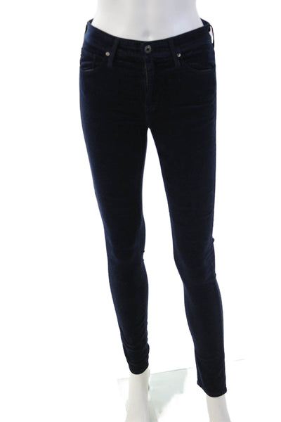 AG Adriano Goldschmied Womens Skinny Jeggings Dark Blue Size 26