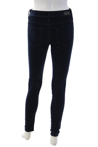 AG Adriano Goldschmied Womens Skinny Jeggings Dark Blue Size 26