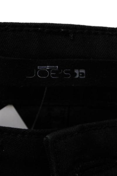Joes Womens Ankle Skinny Jeans Black Button Size 27