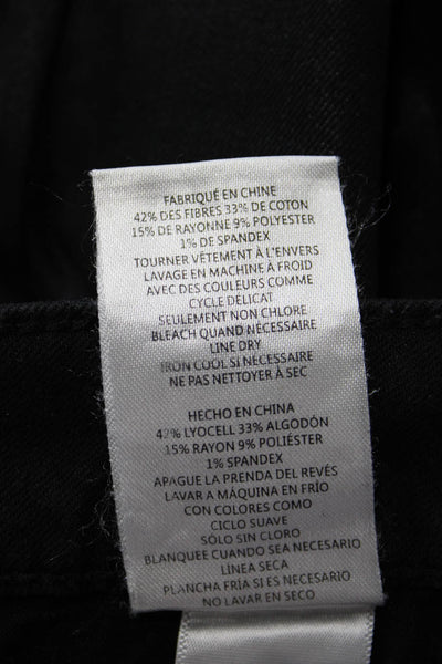 Joes Womens Ankle Skinny Jeans Black Button Size 27