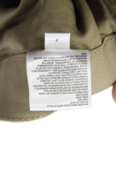 Uniqlo Mens Beige Chino Pants Cotton Rayon Spandex Button Size L