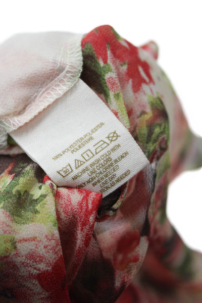 Intimately Free People Womens Sundress Beige Floral V-Neck Short Sleeve Size XS