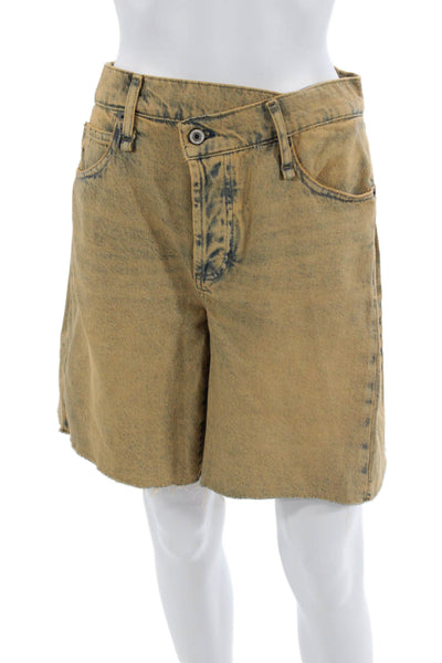 We The Free Unisex Bermuda Shorts Brown 100% Cotton Grunge Size 28