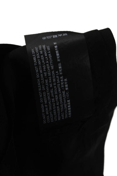 Theory Womens Straight Pencil Skirt Black Cupro Knee Length Size 2