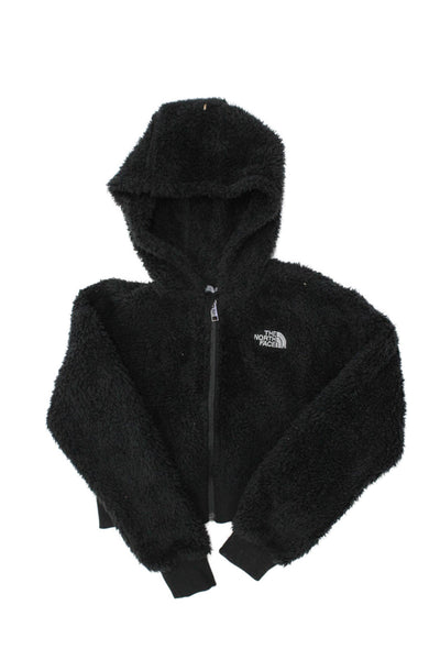The North Face Boys Long Sleeves Full Zip Bomber Jacket Black Size S
