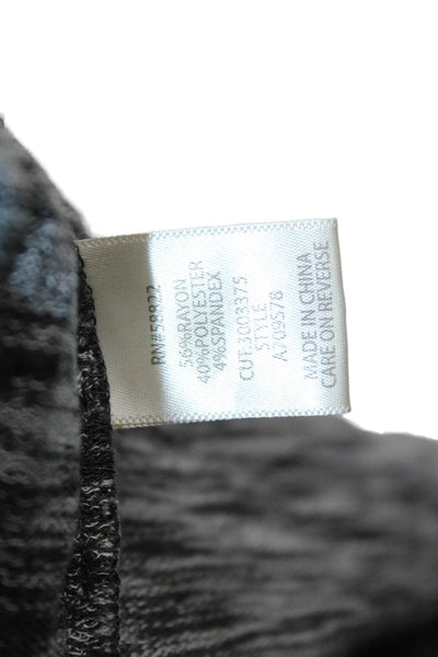 Max Studio Womens Basic Dark Gray Crew Neck Long Sleeve Sweater Size S