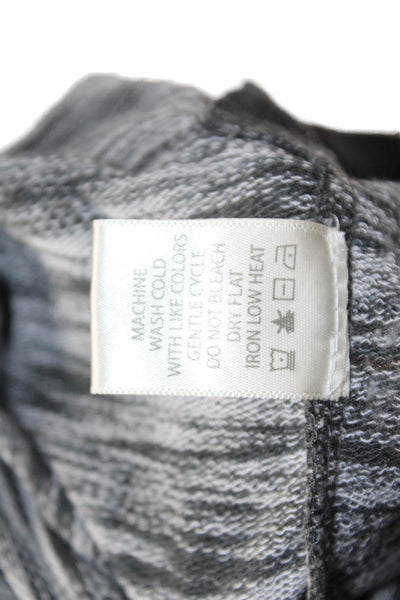 Max Studio Womens Basic Dark Gray Crew Neck Long Sleeve Sweater Size S