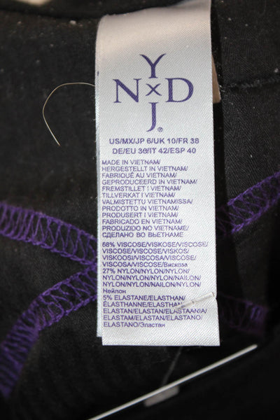 NYDJ Women Black Ankle Dress Pants Size 6