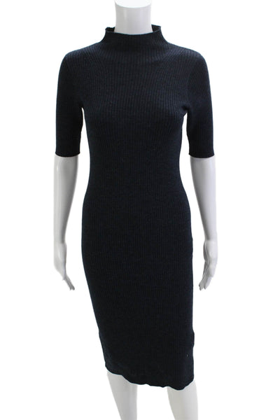 Hatch Womens Maternity Sweater Dress Dark Blue Bodycon Size 0