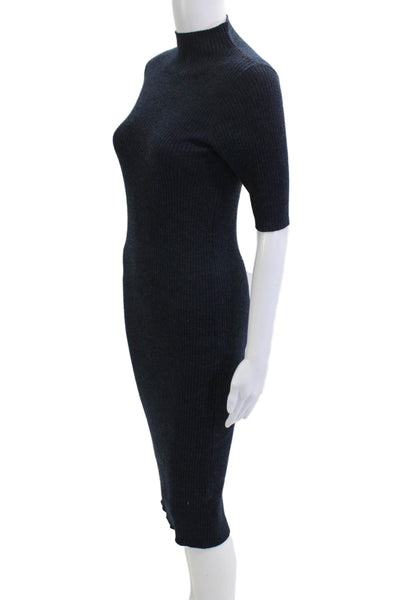 Hatch Womens Maternity Sweater Dress Dark Blue Bodycon Size 0