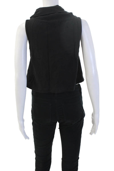 Mtwtfss Weekday Women Cropped Black Turtleneck Tank Gothic 100% Cotton Size XS