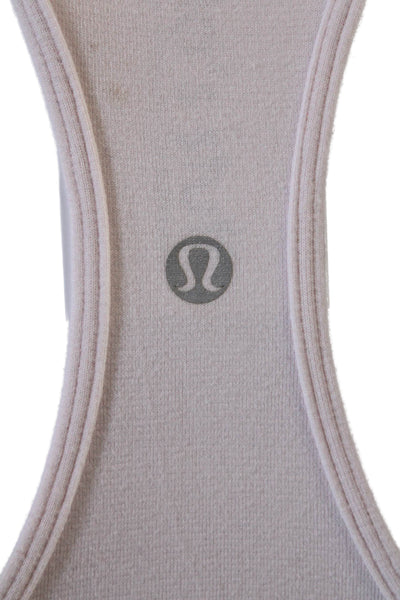 Lululemon Women Basic Tank Beige Nylon Blend Size S