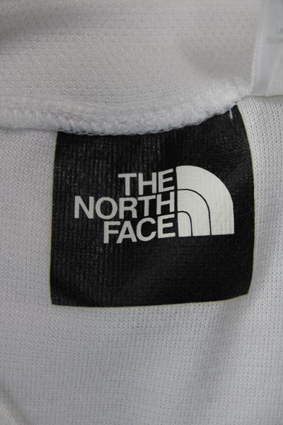 The North Face Women Basic Long Sleeve Crew Neck White Polyester T-Shirt Size M