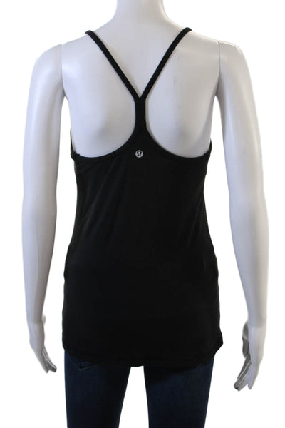 Lululemon Women Black Nylon Blend Sleeveless Camisole Solid Size 8