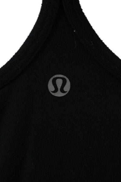Lululemon Women Black Nylon Blend Sleeveless Camisole Solid Size 8