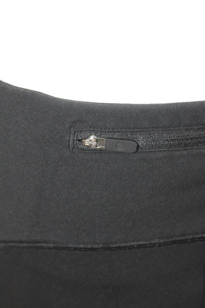 All Access Women Ankle Jeggings Black Nylon Zip Sports Size M
