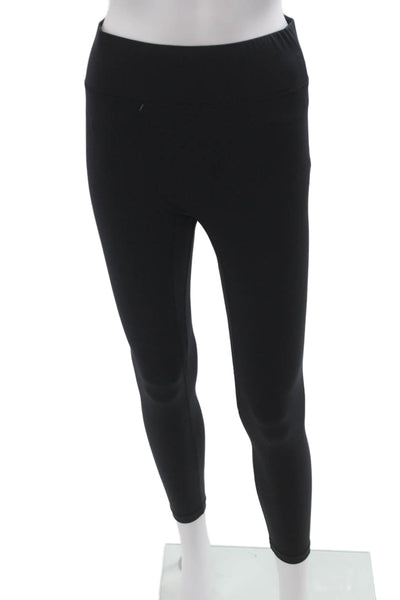 All Access Womens Black Ankle Leggings Nylon Spandex Size M