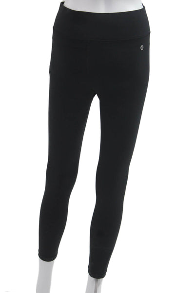 All Access Womens Black Ankle Leggings Nylon Spandex Size M