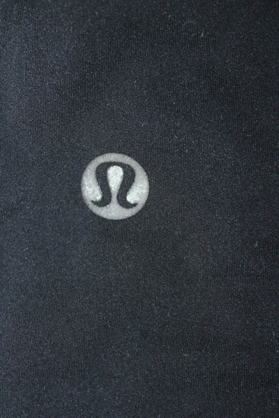 Lululemon Womens Ankle Leggings Worktout Black Nylon Size 6