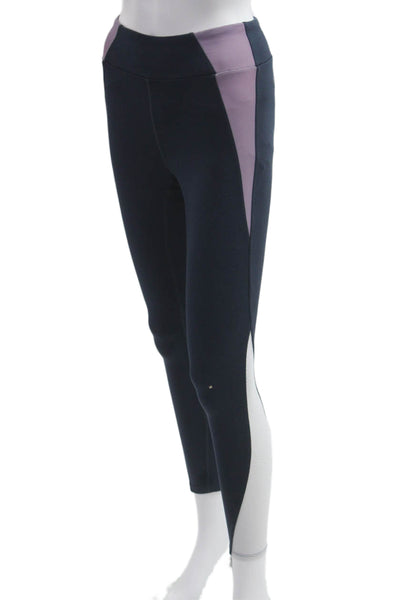 Heroine Sport Women Ankle Leggings Black Polyester Solid Size S
