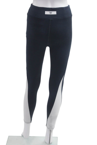 Heroine Sport Women Ankle Leggings Black Polyester Solid Size S