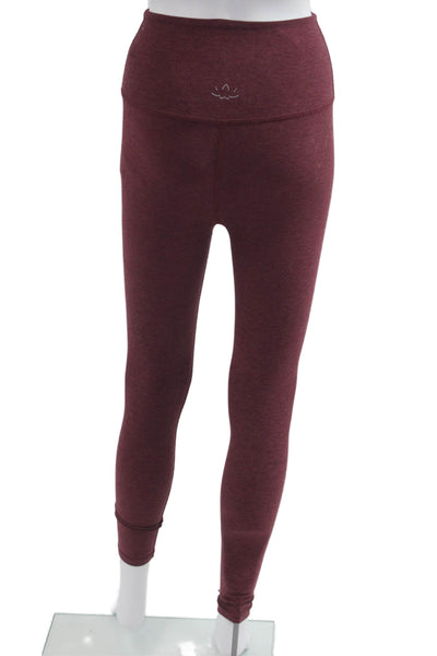 Beyond Yoga Womens Ankle Leggings Red Nylon Spandex Solid Size S