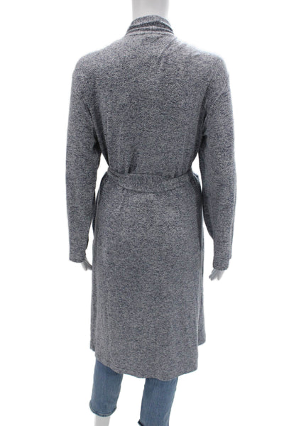 Natori Womens Gray V-Neck Long Sleeve Sweater Rayon Blend Size M