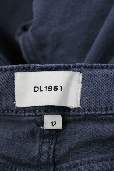 DL1961 Childrens Boys Brady Slim Leg Jeans Grey Cotton Size 12