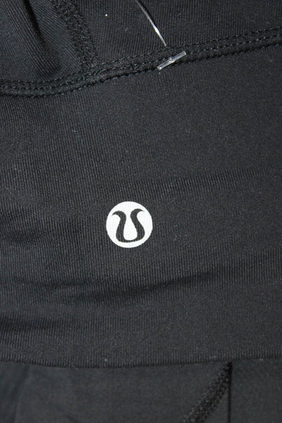 Lululemon Womens Black Capri Leggings Nylon Blend Size 4