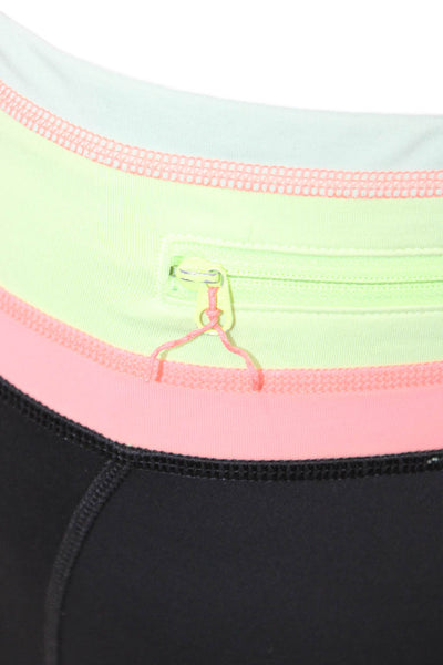 Lululemon Women Capri Leggings Black Nylon Blend Drawstring Size 4