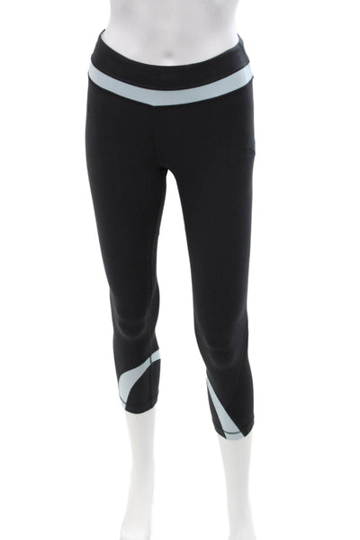 Lululemon Women Capri Leggings Black Nylon Blend Zip Size 4