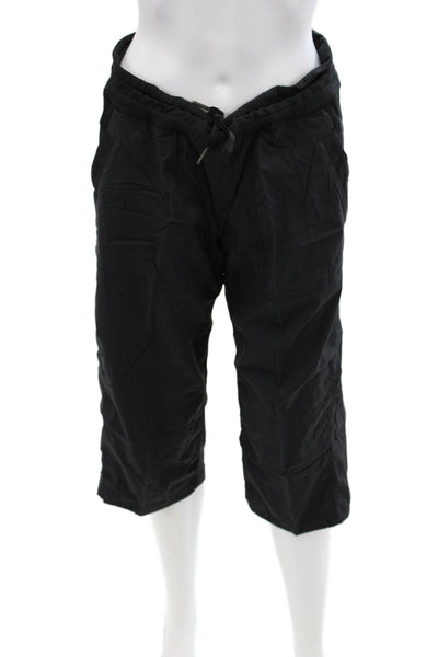 Lululemon Mens Cargo Shorts Black Drawstring Nylon Blend Inseam 20 Size 10