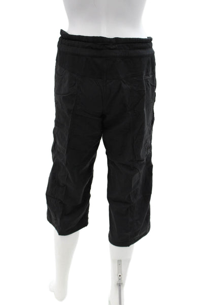 Lululemon Mens Cargo Shorts Black Drawstring Nylon Blend Inseam 20 Size 10