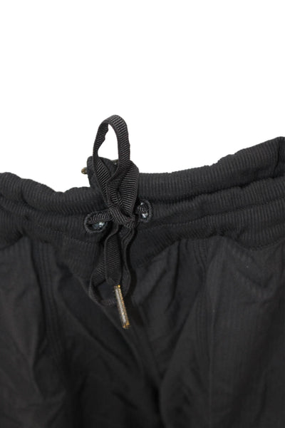 Lululemon Mens Cargo Shorts Black Drawstring Nylon Blend Inseam 20 Size 10