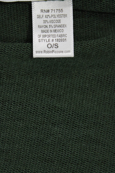 Robin Piccone Women Green Mini Wrap Swimsuit Size One Size