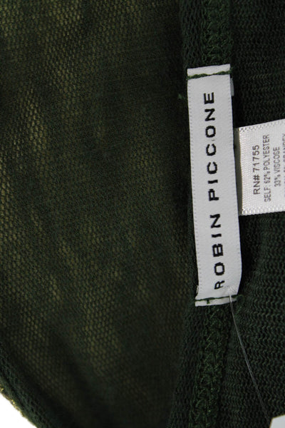 Robin Piccone Women Green Mini Wrap Swimsuit Size One Size